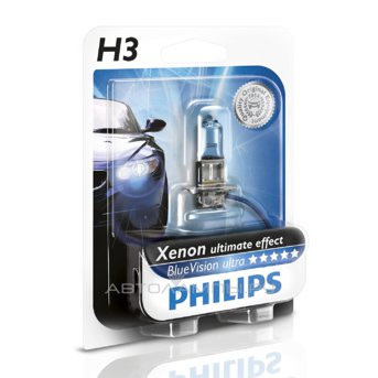 H3 12V- 55W (PK22s) (  -..) Blue Vision Ultra  (1.) 12336BVUB1